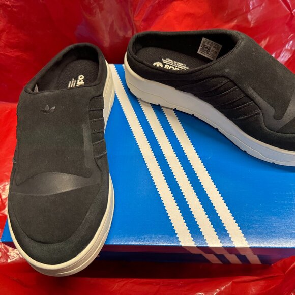 BNIB Adidas Women's Rivalry Mule Shoes, Black/White, size 8.5 - Picture 1 of 4